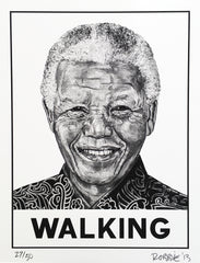 "Walking" (Nelson Mandela), Limited Edition Print, 2013