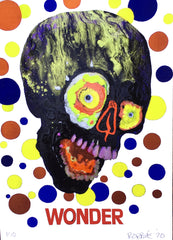 "Wonder" Knucklehead Skull by Robbie Conal, 2020