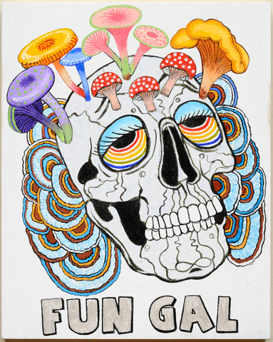 "A Fun Gal" Painting by Robbie Conal, 2025