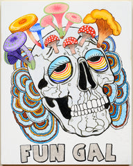 "A Fun Gal" Painting by Robbie Conal, 2025