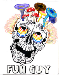 "A Fun Guy" Painting by Robbie Conal, 2025