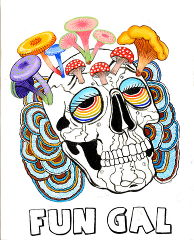 "FUN GAL" 2025, by Robbie Conal