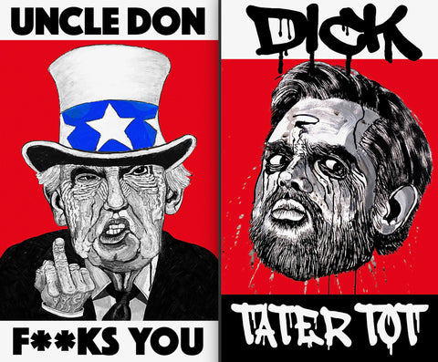 UNCLE DON/DICK TATER TOT, 2026 Double Sided Poster (signed)