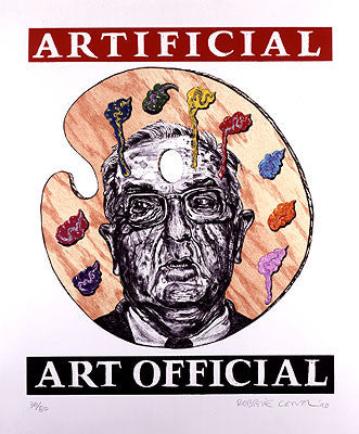 "Artificial Art Official" Lithograph