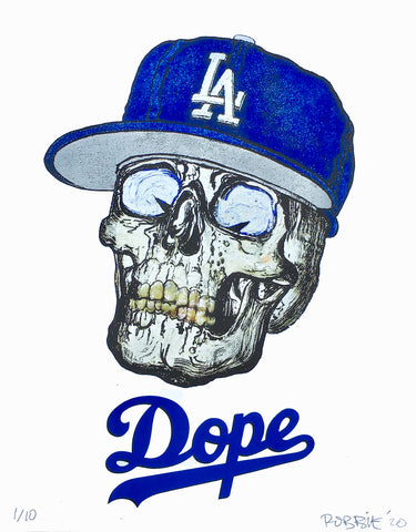 "Dope" Knucklehead Skull Artist Proofs by Robbie Conal, 2018