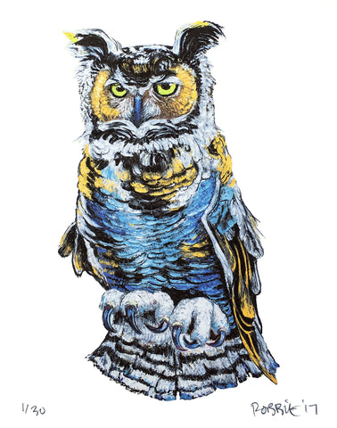 "El Jefe" (Owl #2) by Robbie Conal