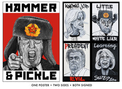 HAMMER & PICKLE / CABINET OF HORRORS (Anti-Trump Poster)