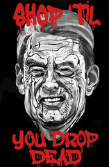 "Shop Til You Drop––Dead" (Brian Kemp, Gov of Georgia) by Robbie Conal