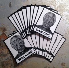 Nelson Mandela Sticker Pack: "Walking" & "Dancing"
