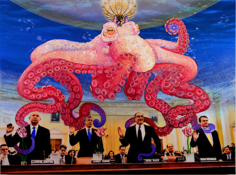 Octopii Wall Street, 2011, 48" x 64"